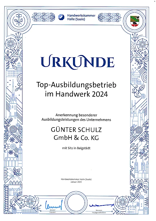 Vorbildlicher Ausbildungsbetrieb